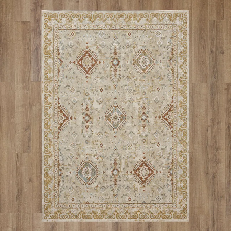 Windermere Ravenglass Cream Rug - 5' x 7'6" Floor