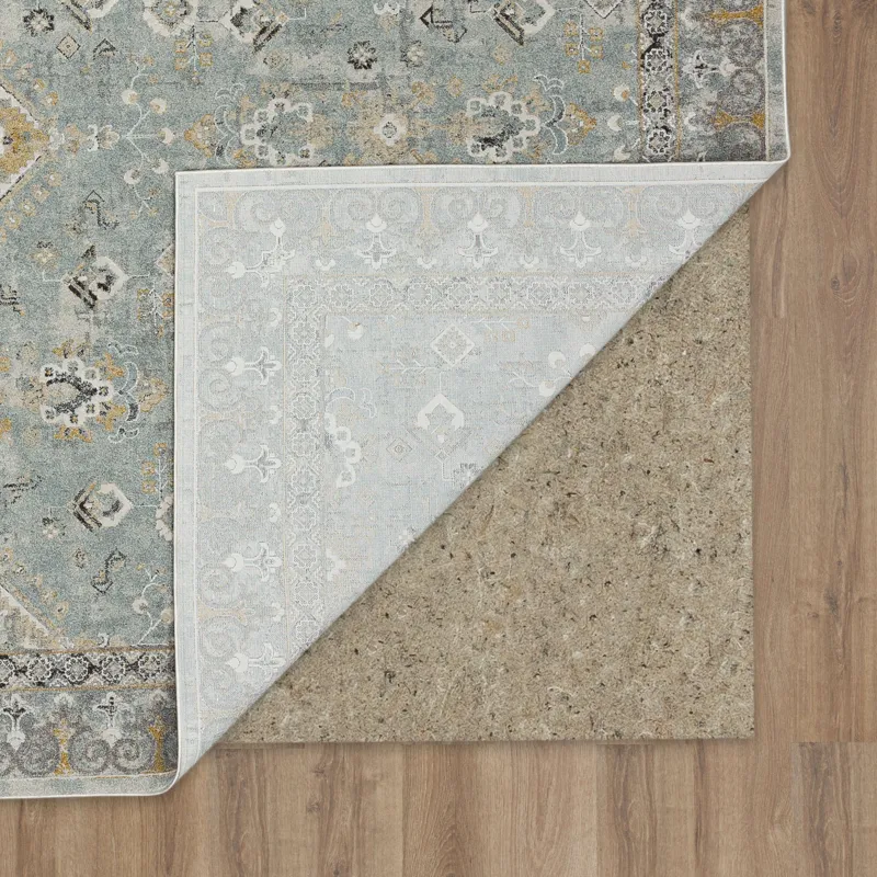 Windermere Ravenglass Blue Rug - 2'6" x 10' Backing