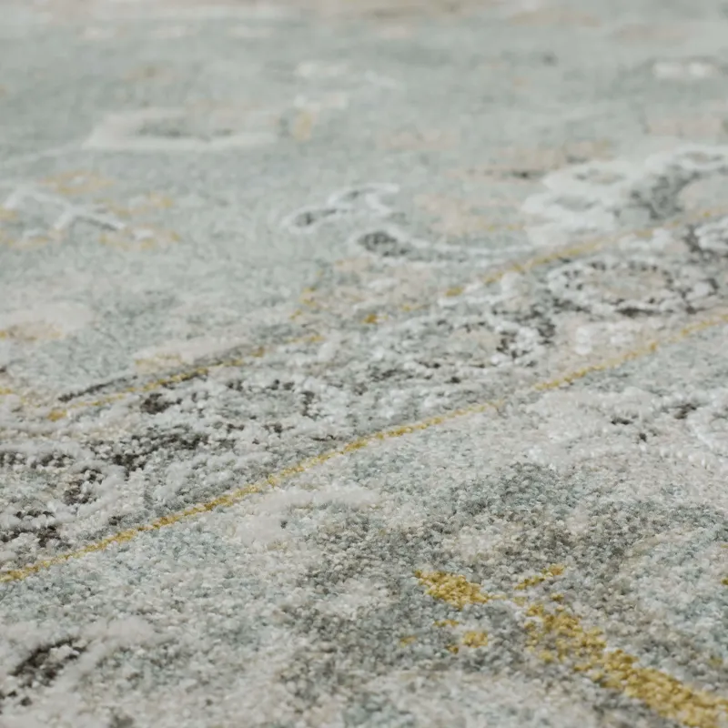 Windermere Ravenglass Blue Rug - 2'6" x 10' Closeup