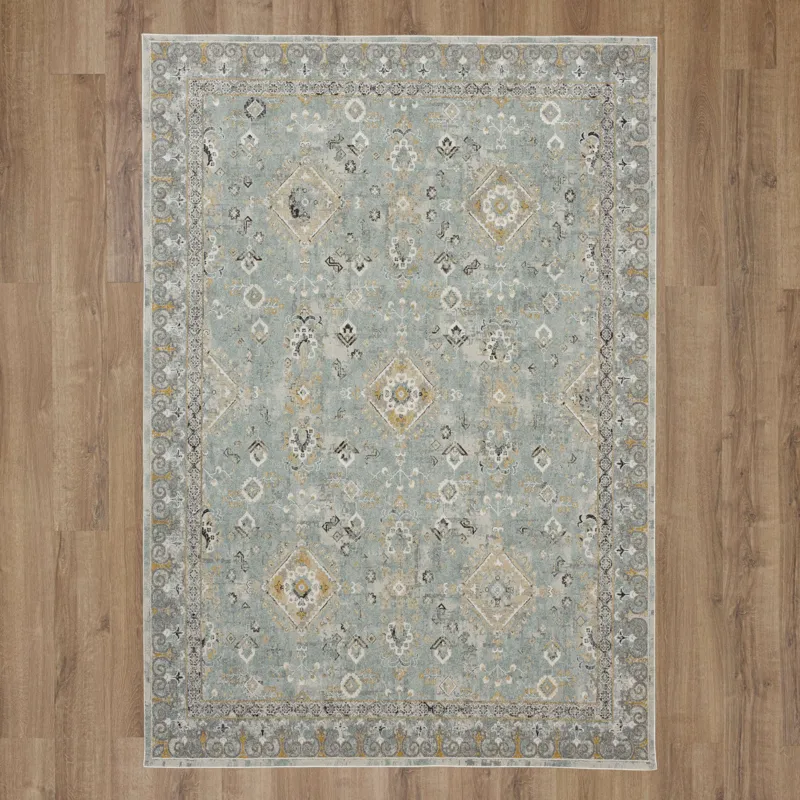 Windermere Ravenglass Blue Rug - 5' x 7'6" Floor