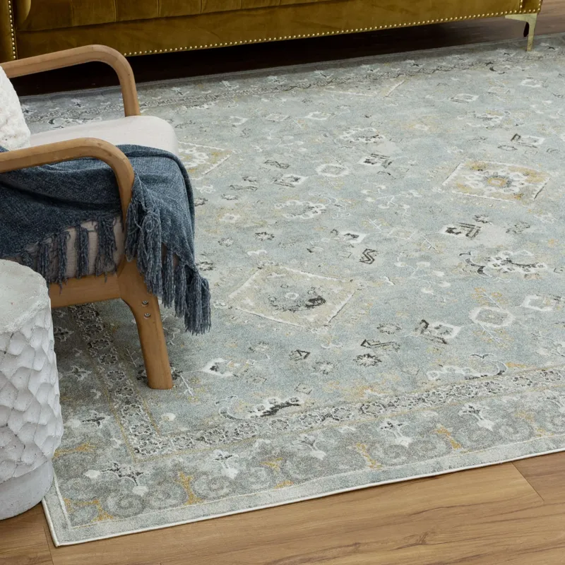 Windermere Ravenglass Blue Rug - 7'10" x 10'3" Lifestyle