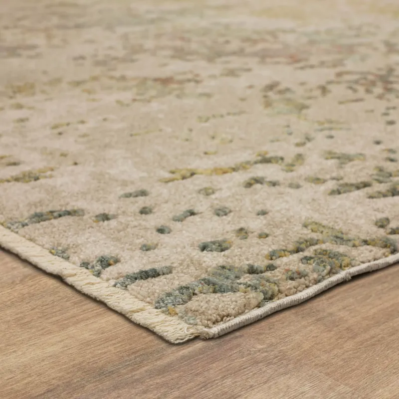 Memento Reflection Beige Rug - 10' x 14' Angle