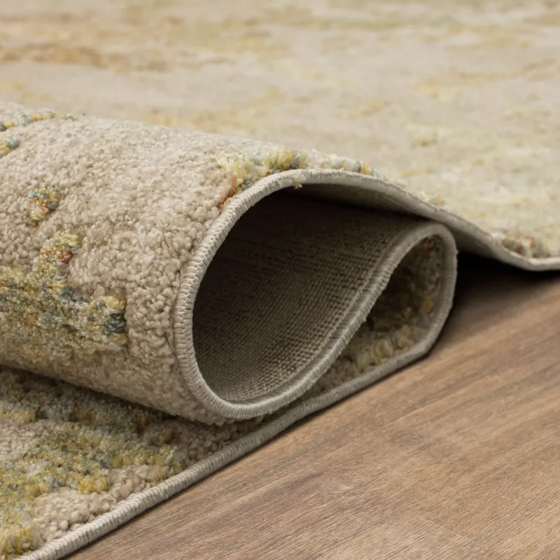 Memento Reflection Beige Rug - 10' x 14' Roll