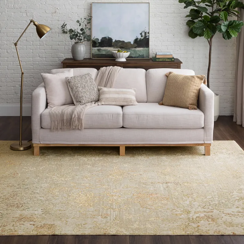 Memento Reflection Beige Rug - 8' x 10'5" Lifestyle