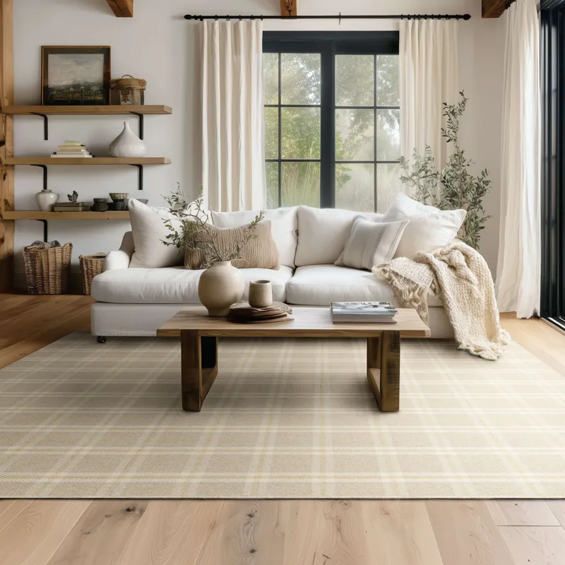 Scofield Beige Rug - 8' x 10' Lifestyle