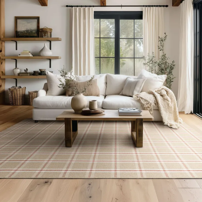 Scofield Red Rug - 8' x 10' Lifestyle