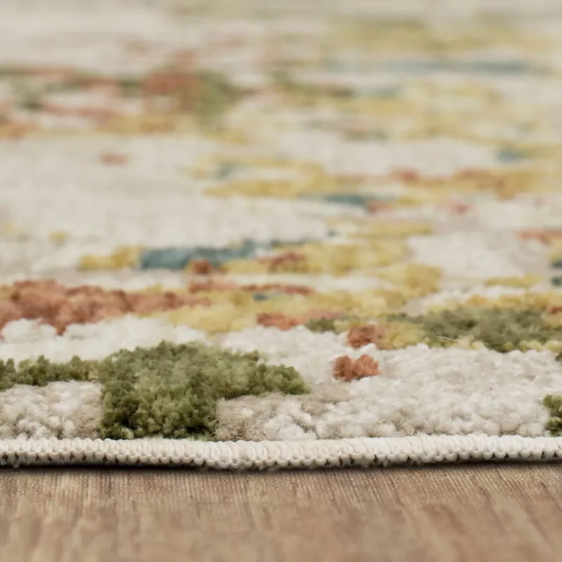 Memento Sentimental Beige Rug - 2'5" x 7'5" Pile