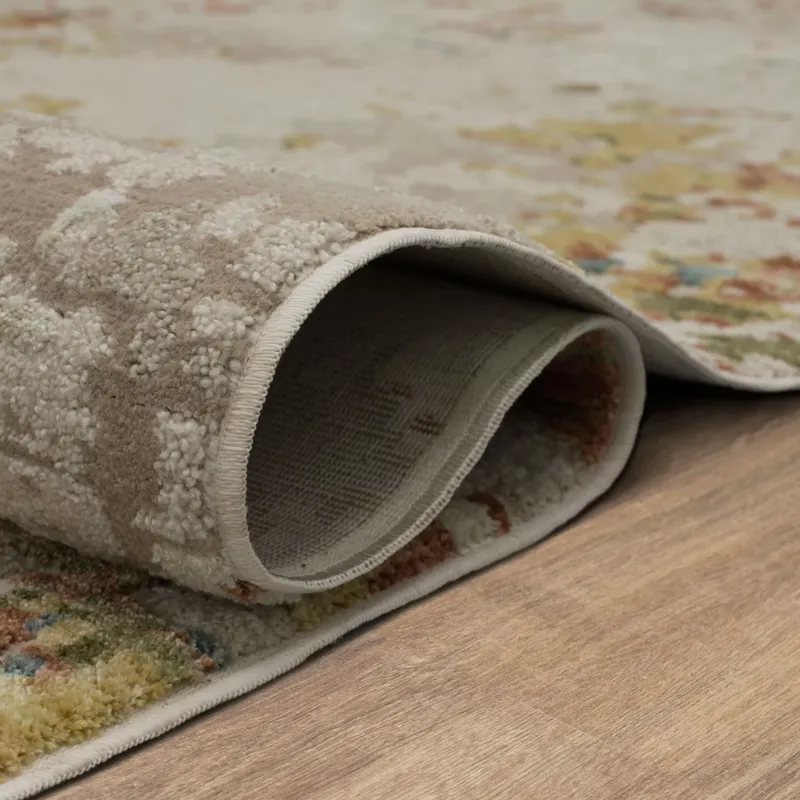 Memento Sentimental Beige Rug - 2'5" x 7'5" Roll