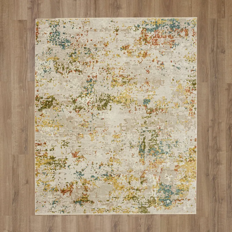 Memento Sentimental Beige Rug - 2'5" x 7'5" Floor