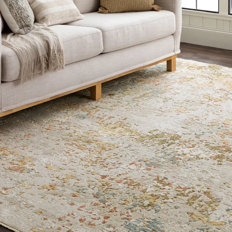 Memento Sentimental Beige Rug - 8' x 10'5" Lifestyle