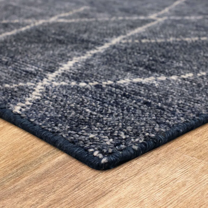 Tangier Spartel Blue Steel Rug - 8' x 10' Angle