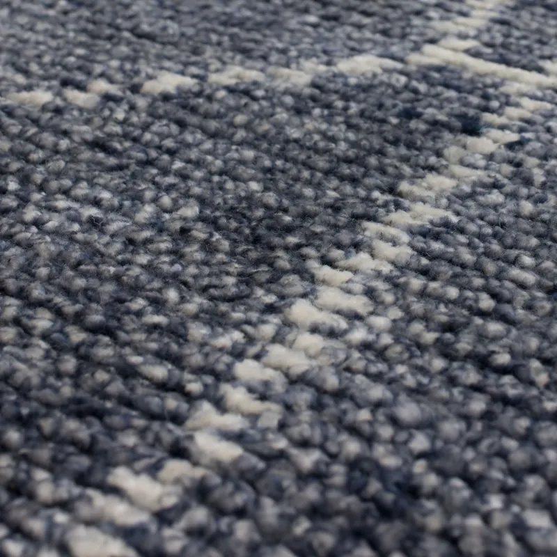 Tangier Spartel Blue Steel Rug - 8' x 10' Closeup