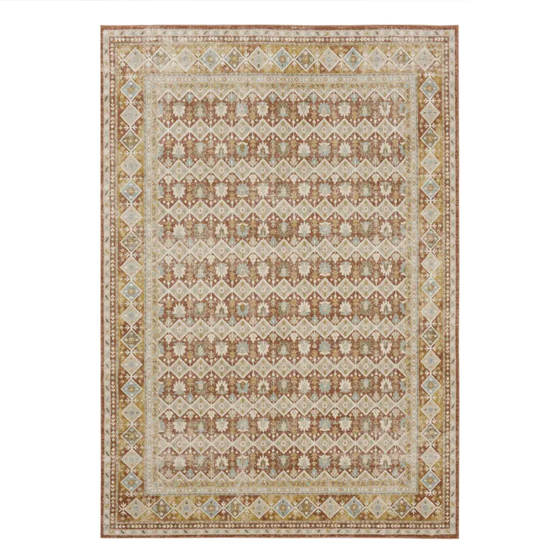 Windermere Staveley Terracotta Rug - 6\'6\" x 9\'10\"