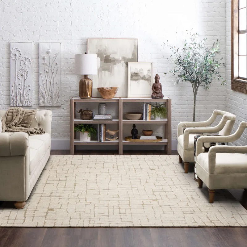 Forsyth Park Taylor Square Ivory Rug - 8' x 10' Lifestyle