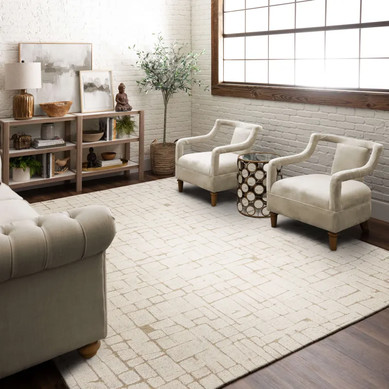 Forsyth Park Taylor Square Ivory Rug - 8' x 10' Lifestyle
