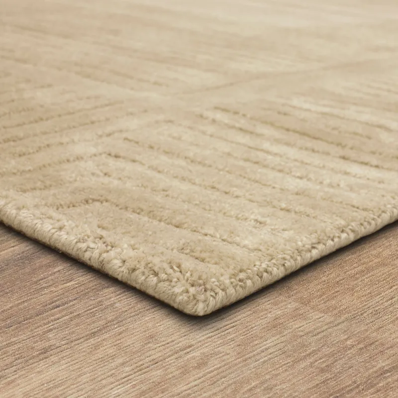 Bobby Berk by Karastan (Series 2) Terra Firma Cream Rug - 9' x 12' Angle