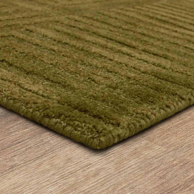 Bobby Berk by Karastan (Series 2) Terra Firma Moss Rug - 8' x 10' Angle