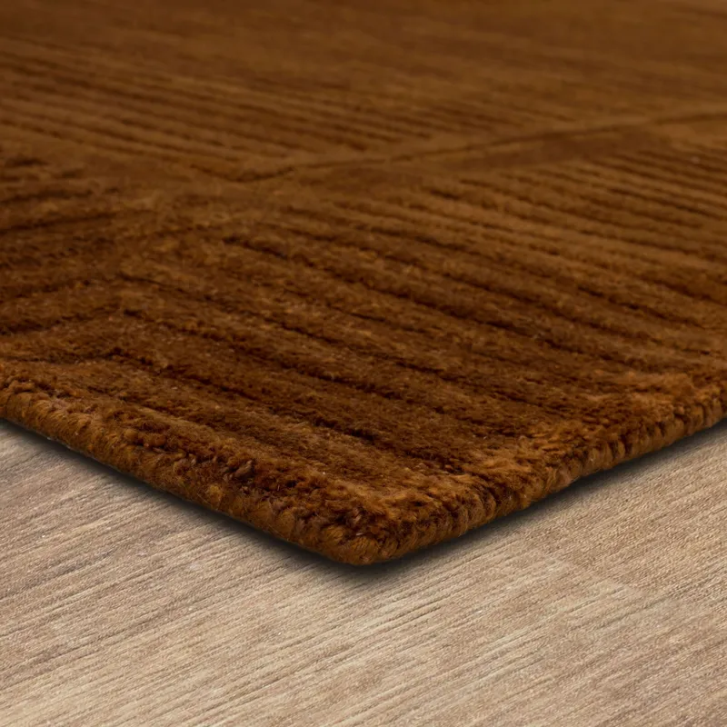 Bobby Berk by Karastan (Series 2) Terra Firma Sienna Rug - 8' x 10' Angle