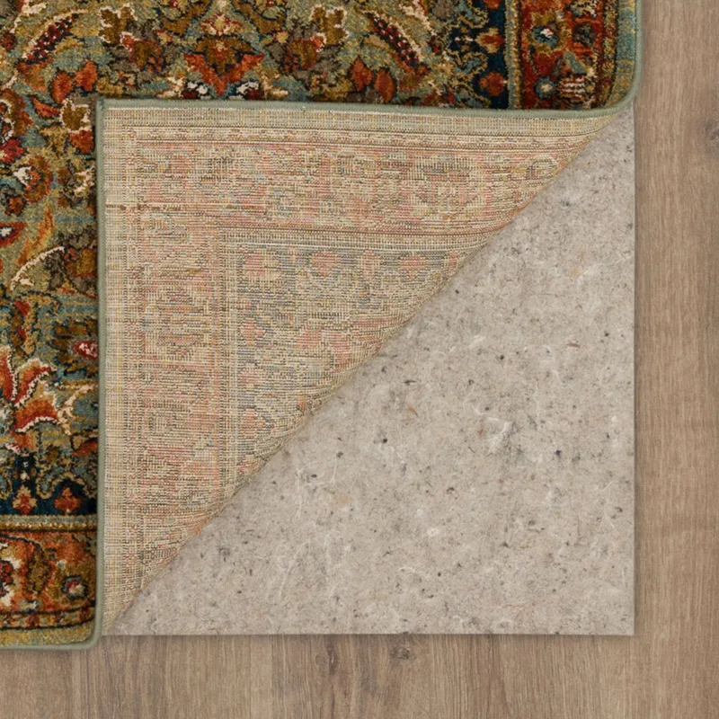 Spice Market Tigris Aquamarine Rug - 2'6" x 10' Backing
