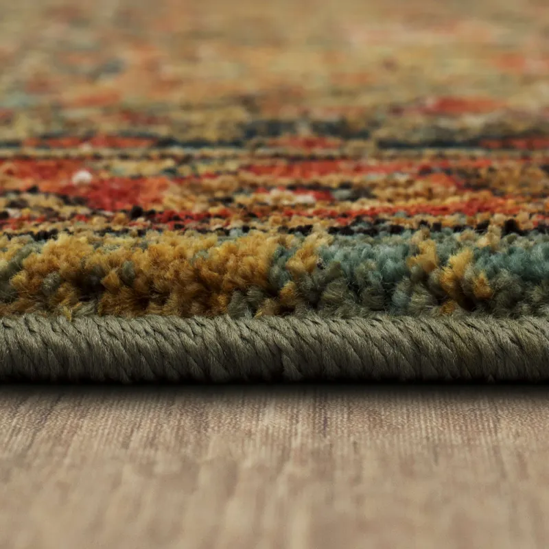 Spice Market Tigris Aquamarine Rug - 2'6" x 10' Pile