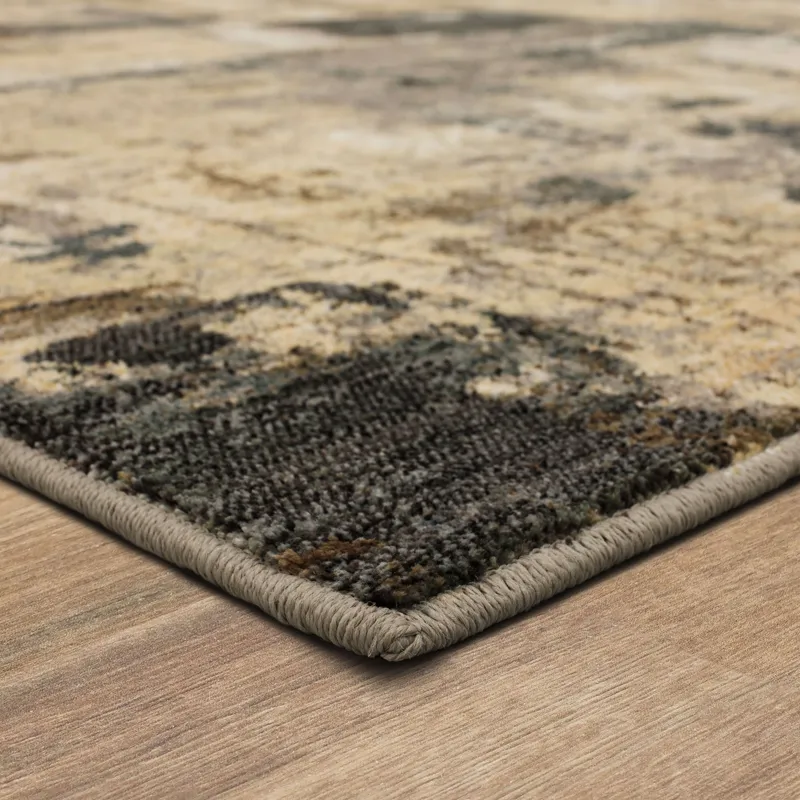 Elements Treviso Grey Rug - 5'3" x 7'10" Angle