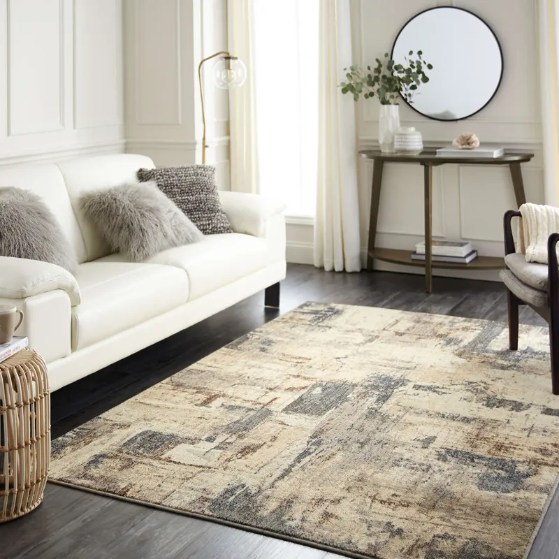 Elements Treviso Grey Rug - 5'3" x 7'10" Lifestyle