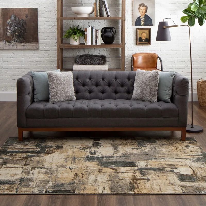 Elements Treviso Grey Rug - 5'3" x 7'10" Lifestyle