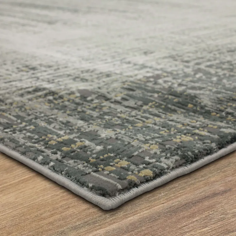 Tryst Turin Anthracite Rug - 5' x 8' Angle