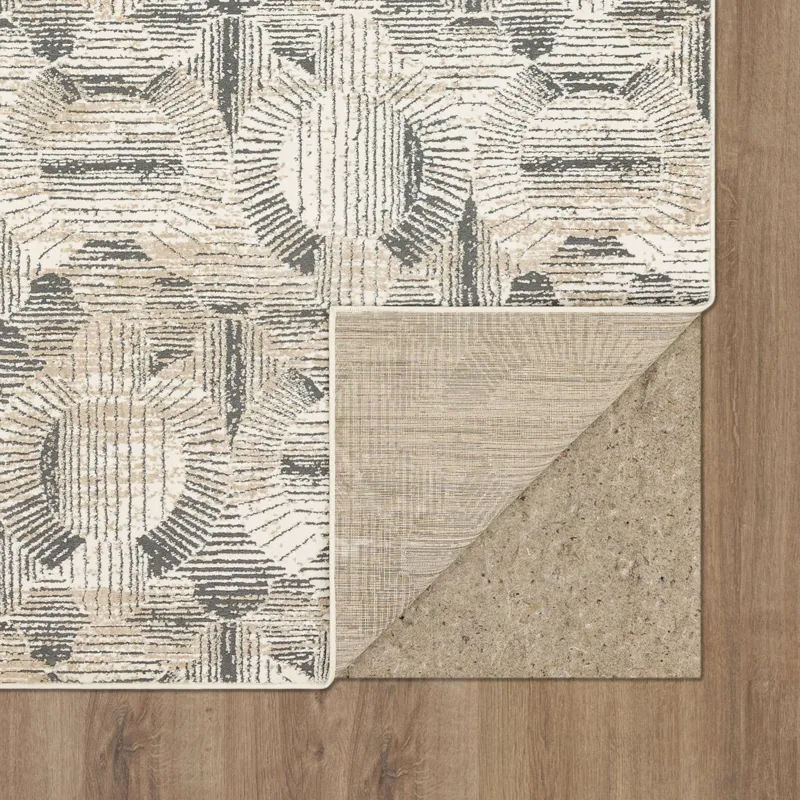 Vanguard by Drew & Jonathan Home Valiant Frost Grey Rug - 5'3" x 7'10" Backing