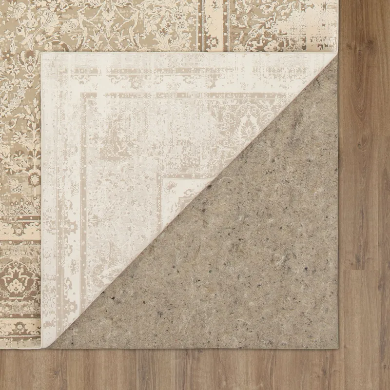 Tryst Vinci Cream Rug - 2'6" x 8' Backing