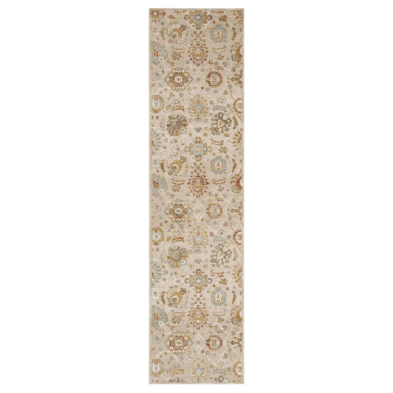 Windermere Whitehaven Beige Rug - 2\'6\" x 10\'