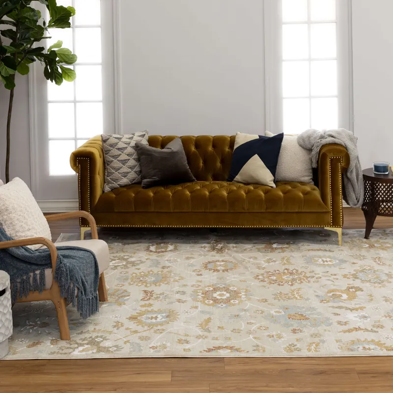 Windermere Whitehaven Beige Rug - 7'10" x 10'3" Lifestyle