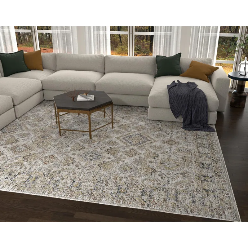 Avani 8400 Ivory Damascus Rug