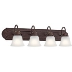 4 Light Vanity Light - Tannery Bronze
