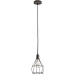Industrial Cage 1 Light Mini Pendant - Weathered Zinc