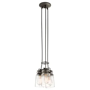 Brinley Collection Brinley 3 light Pendant - Olde Bronze OZ (Olde Bronze)