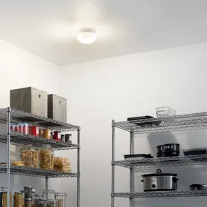 Ceiling Space 7.5" 1 Light Flush Mount - White