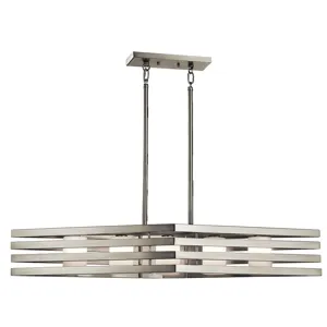 Realta Collection Realta 5 Light Linear Chandelier - NI NI (Brushed Nickel)