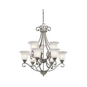 Camerena Collection Camerena 9 Light Chandelier - Brushed Nickel (Brushed Nickel)