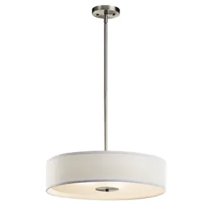 3 Light Semi Flush/Pendant - (Brushed Nickel)