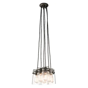 Brinley Collection 6 Light Pendant Olde Bronze (Olde Bronze)
