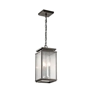 Manningham Collection Outdoor Pendant 3 Light OZ (Olde Bronze)