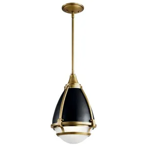 Ayra 1 Light Pendant - Natural Brass