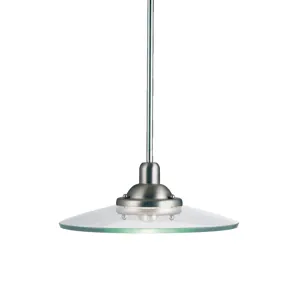 Galaxie Collection 1 Light Pendant Brushed Nickel (Brushed Nickel)