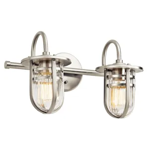 Caparros Collection Caparros 2 Light Bath Light - Brushed Nickel NI (Brushed Nickel)