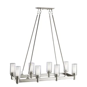 Circolo Collection Circolo 8 Light Linear Chandelier Olde Bronze (Olde Bronze)