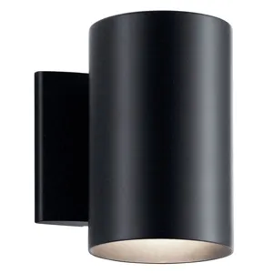 Cylinder 7" 1 Light Wall Light - Black
