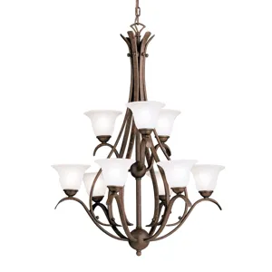 Dover Collection Dover 9 Light Chandelier - Brushed Nickel (Brushed Nickel)