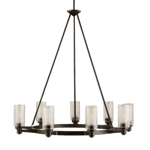 Circolo Collection Circolo 9 Light Chandelier - OZ (Olde Bronze)