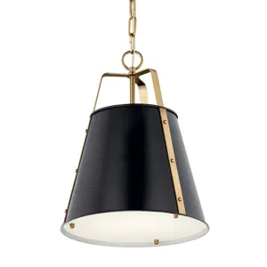 Etcher Pendant - Black | Champagne Bronze&trade;